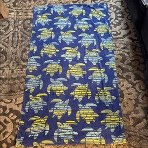 TRULY Lou Blue and Yellow Beach Towel